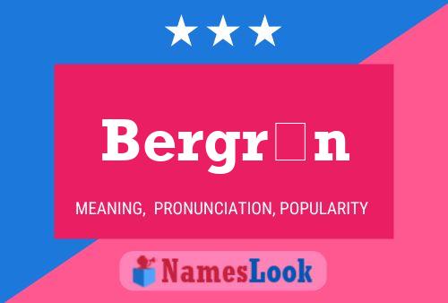 Bergrún Name Poster