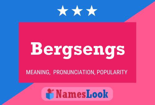 Bergsengs Name Poster