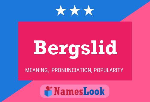 Bergslid Name Poster