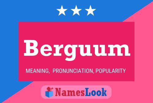 Berguum Name Poster