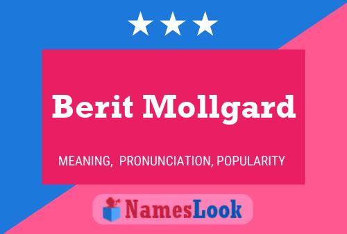 Berit Mollgard Name Poster