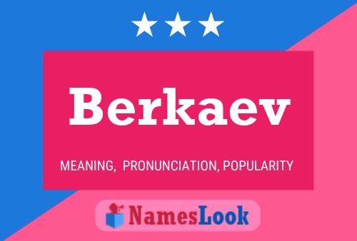 Berkaev Name Poster