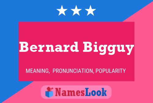 Bernard Bigguy Name Poster