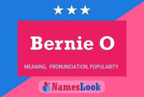 Bernie O Name Poster