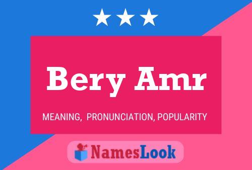 Bery Amr Name Poster