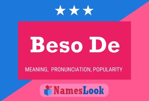 Beso De Name Poster