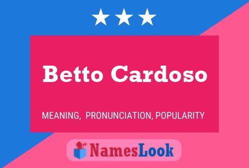 Betto Cardoso Name Poster