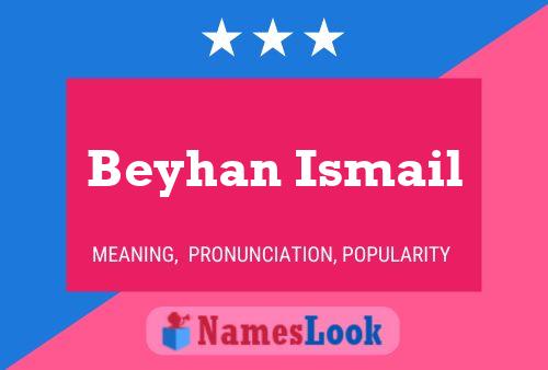 Beyhan Ismail Name Poster