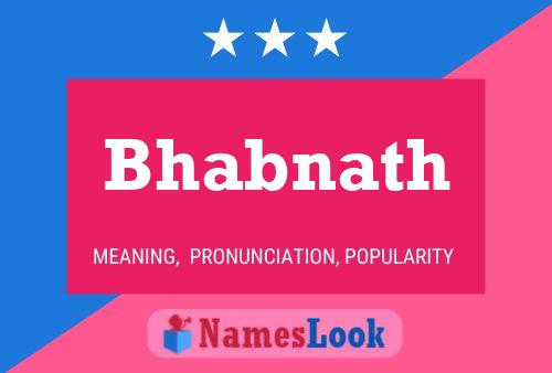 Bhabnath Name Poster