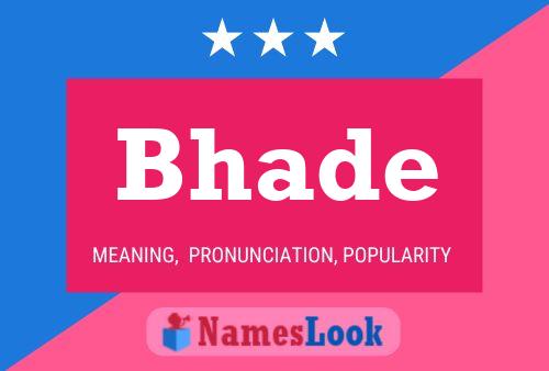 Bhade Name Poster