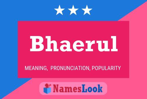 Bhaerul Name Poster