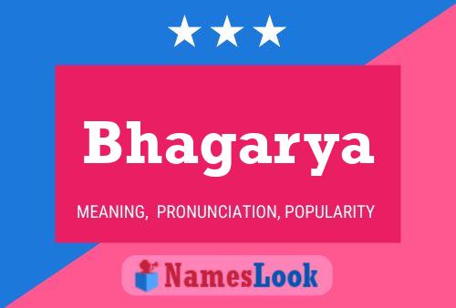 Bhagarya Name Poster