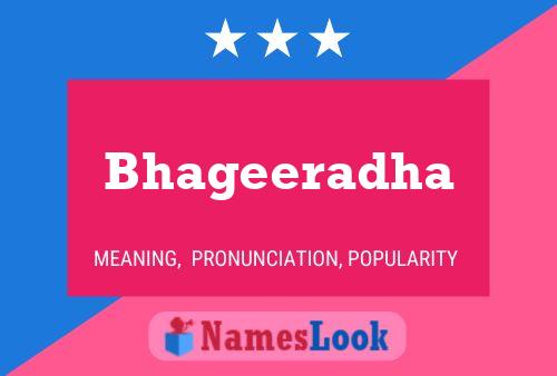 Bhageeradha Name Poster