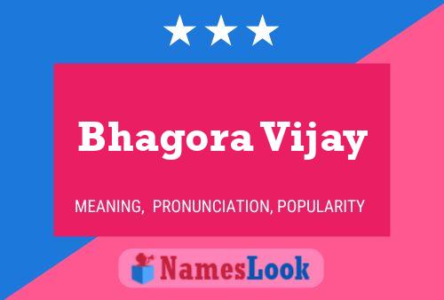 Bhagora Vijay Name Poster