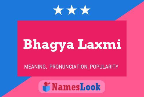 Bhagya Laxmi Name Poster