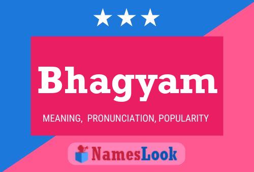 Bhagyam Name Poster