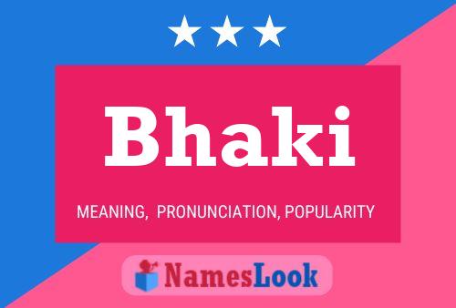 Bhaki Name Poster