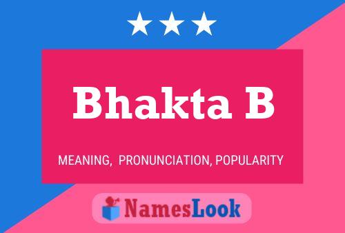 Bhakta B Name Poster