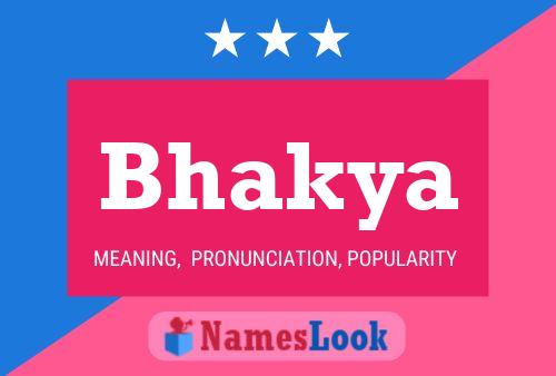 Bhakya Name Poster