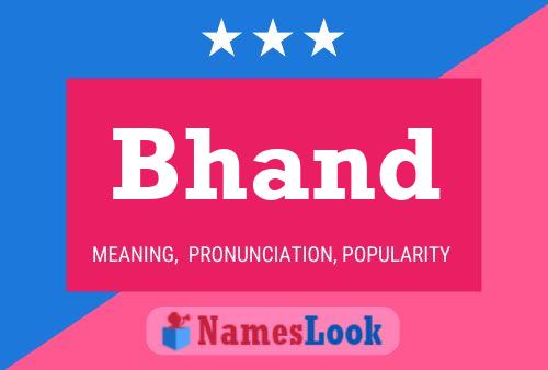 Bhand Name Poster