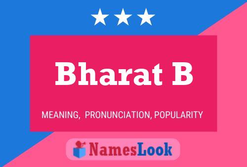 Bharat B Name Poster