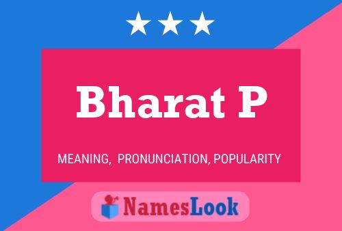 Bharat P Name Poster