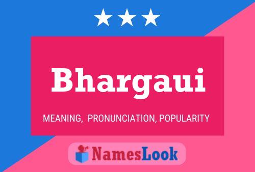 Bhargaui Name Poster