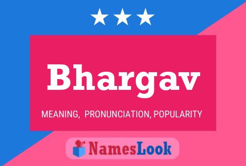 Bhargav Name Poster