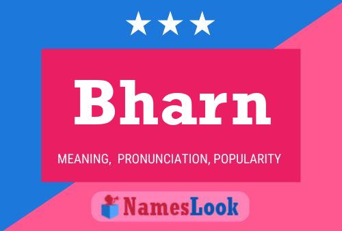 Bharn Name Poster