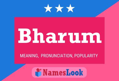 Bharum Name Poster