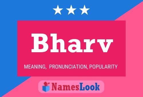 Bharv Name Poster