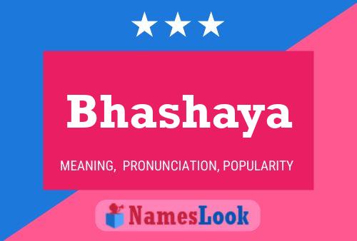 Bhashaya Name Poster