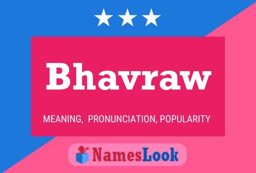 Bhavraw Name Poster