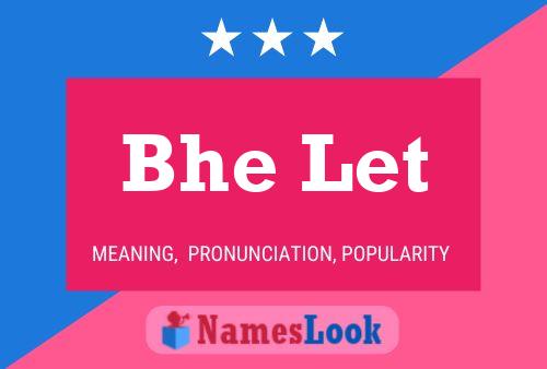 Bhe Let Name Poster