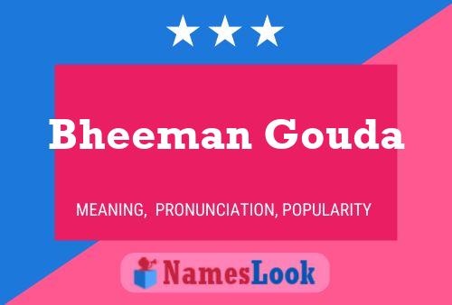 Bheeman Gouda Name Poster