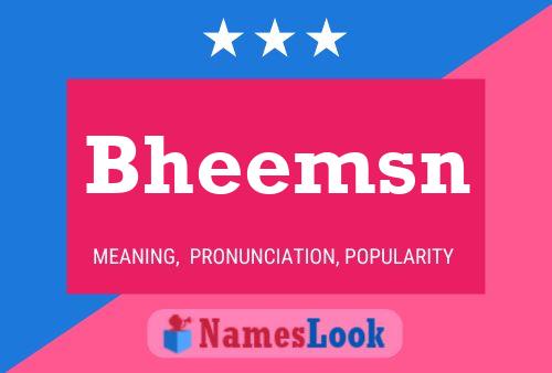 Bheemsn Name Poster