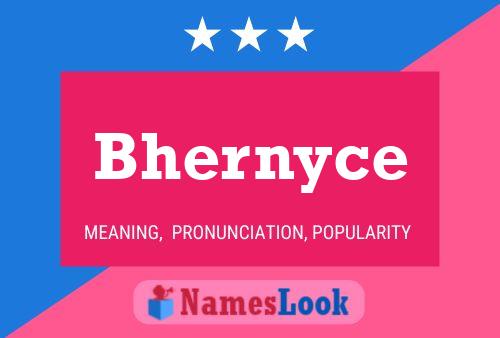 Bhernyce Name Poster