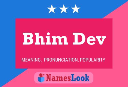 Bhim Dev Name Poster