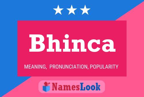 Bhinca Name Poster