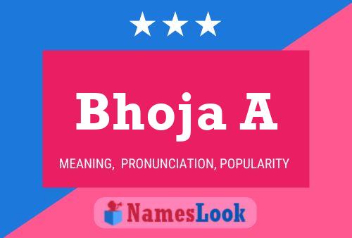 Bhoja A Name Poster