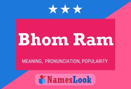 Bhom Ram Name Poster