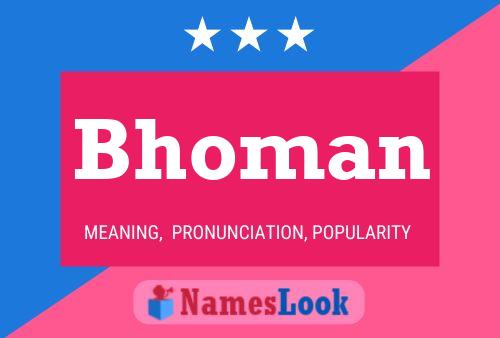 Bhoman Name Poster