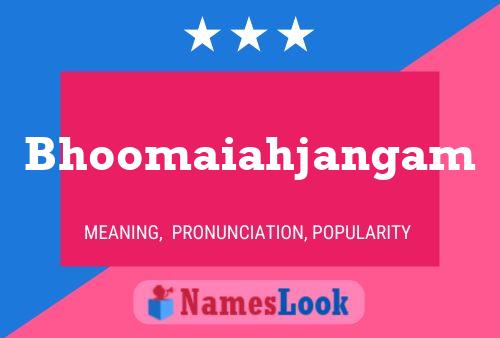 Bhoomaiahjangam Name Poster