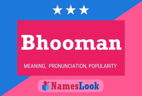 Bhooman Name Poster