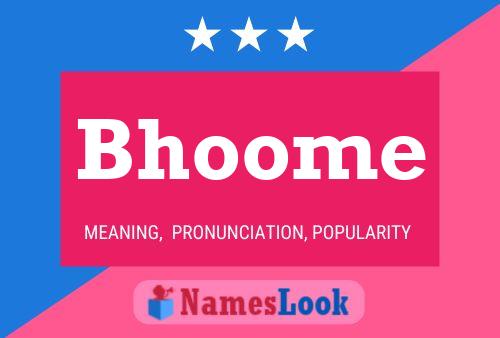 Bhoome Name Poster