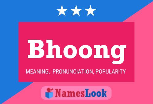 Bhoong Name Poster