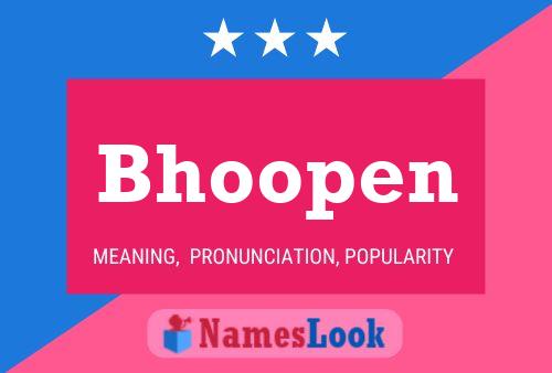 Bhoopen Name Poster