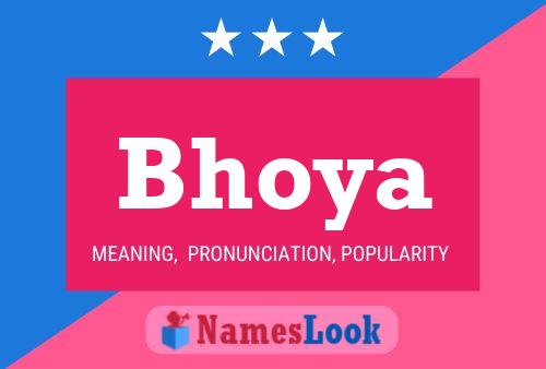 Bhoya Name Poster