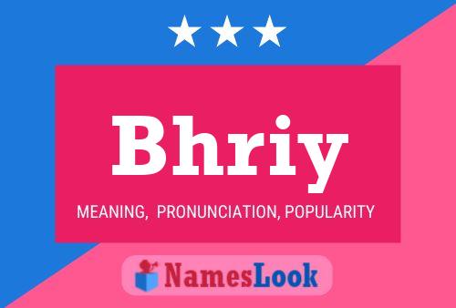 Bhriy Name Poster