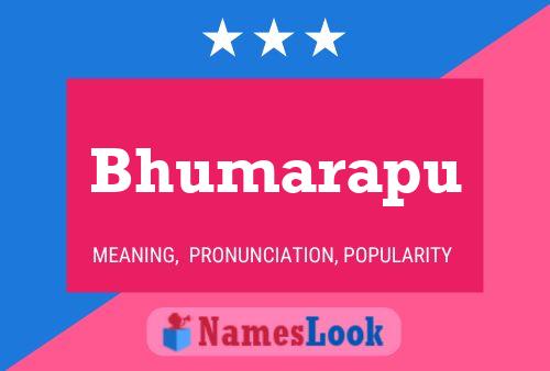 Bhumarapu Name Poster